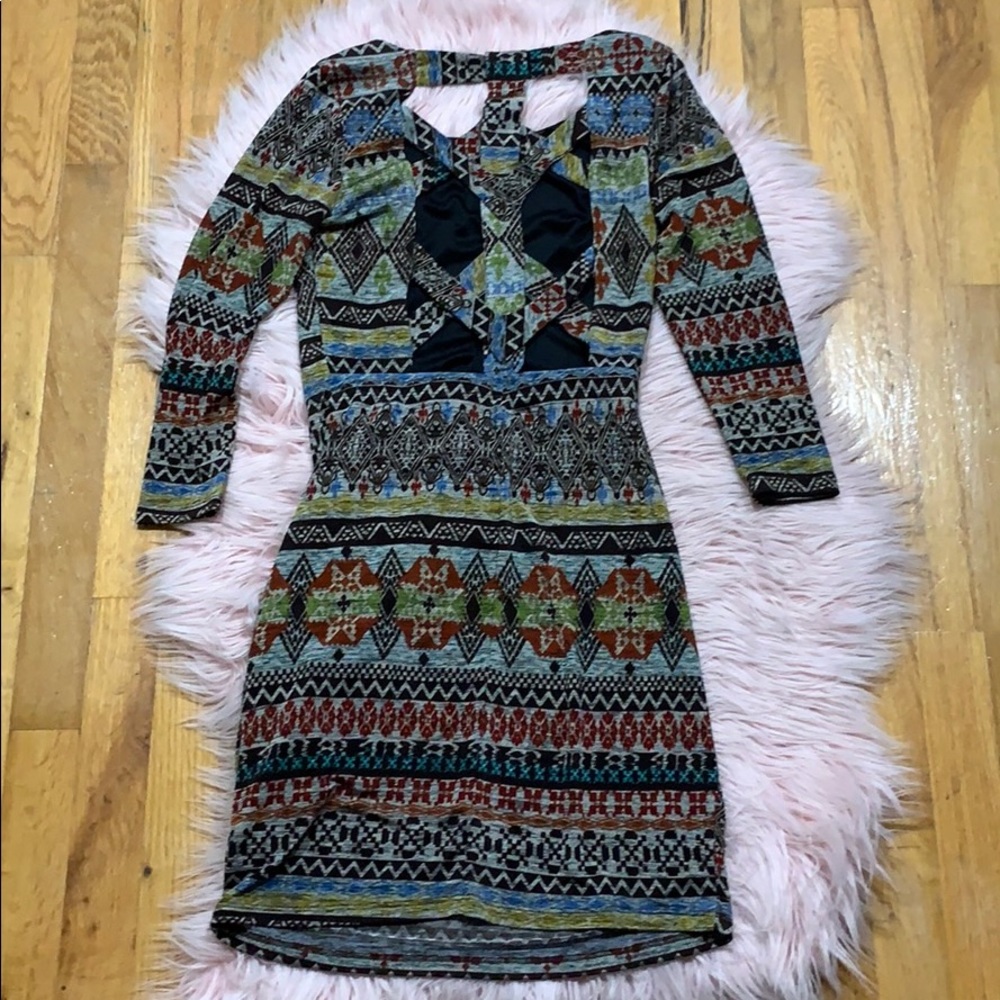 Multicolor pattern dress - Picture 2 of 3